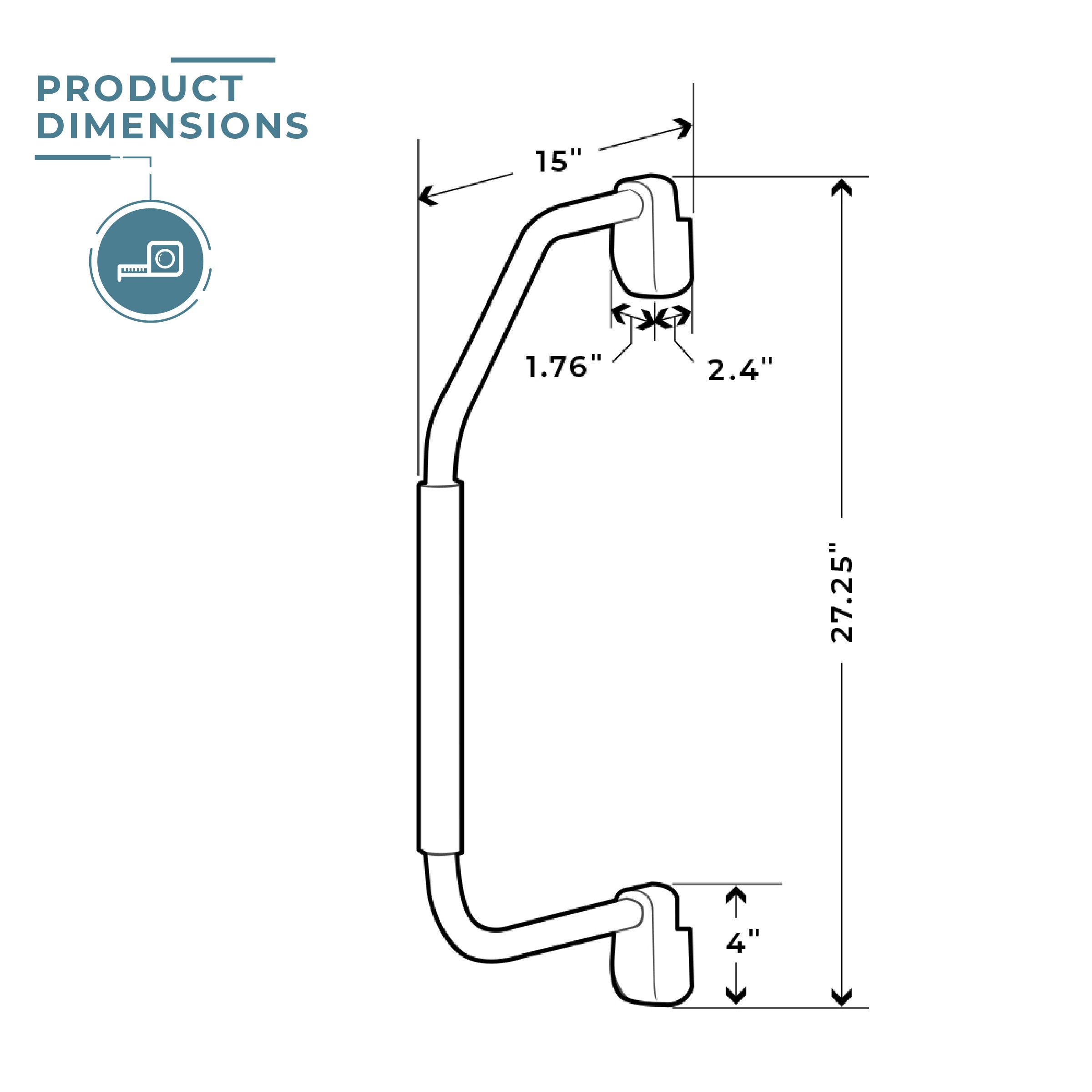 Stow & Go&trade; Folding Assist Handle