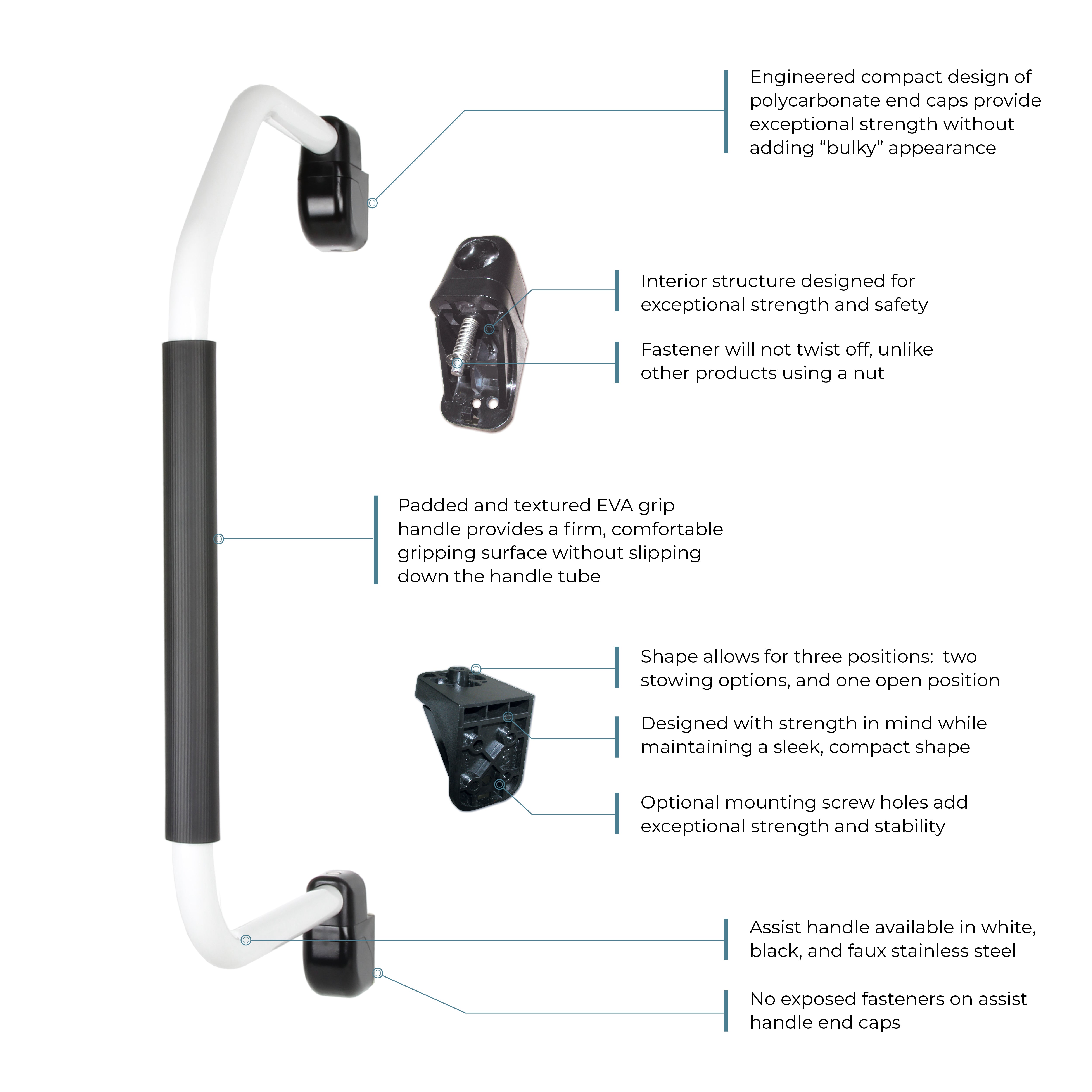 Stow & Go&trade; Folding Assist Handle