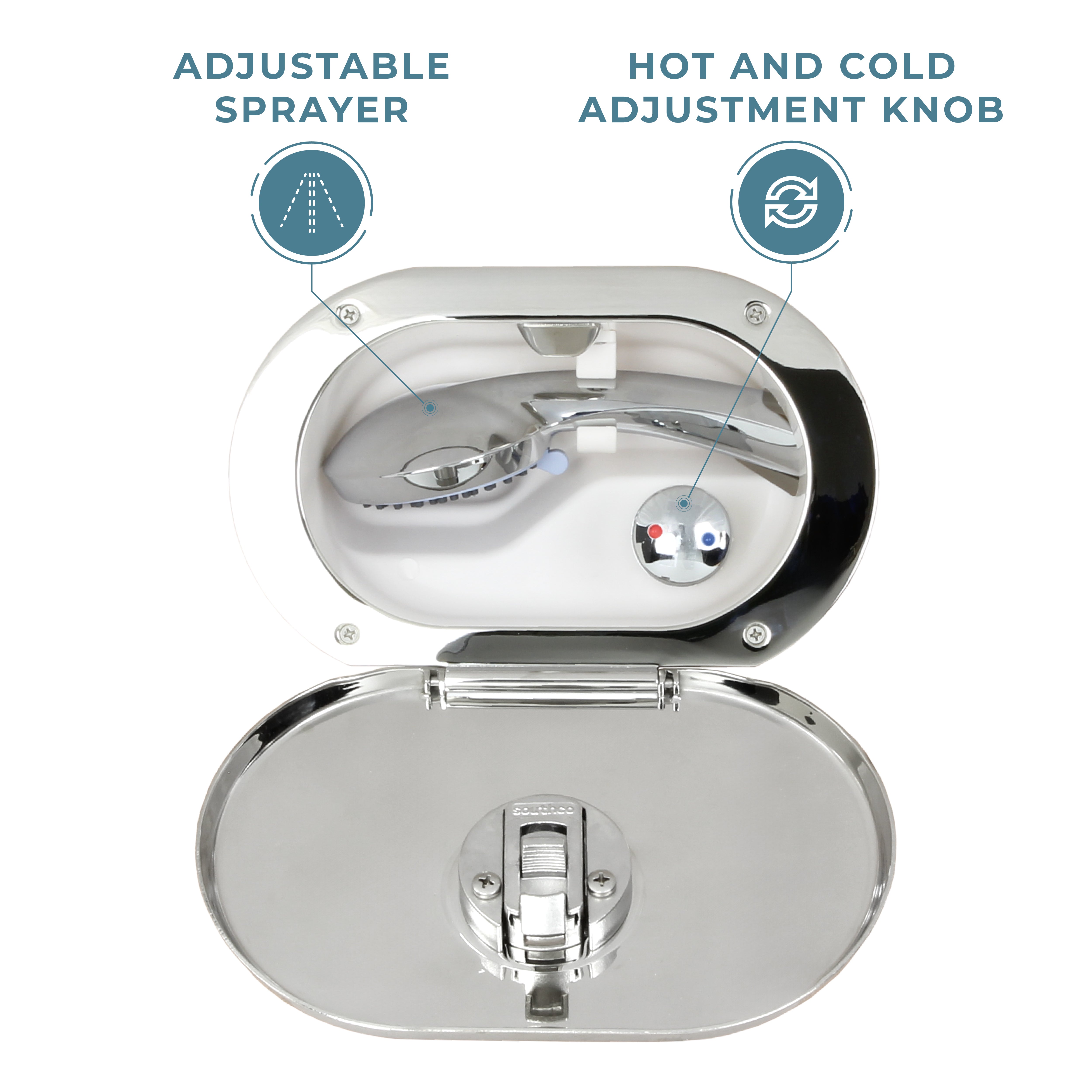 Hot & Cold Stainless Steel Shower
