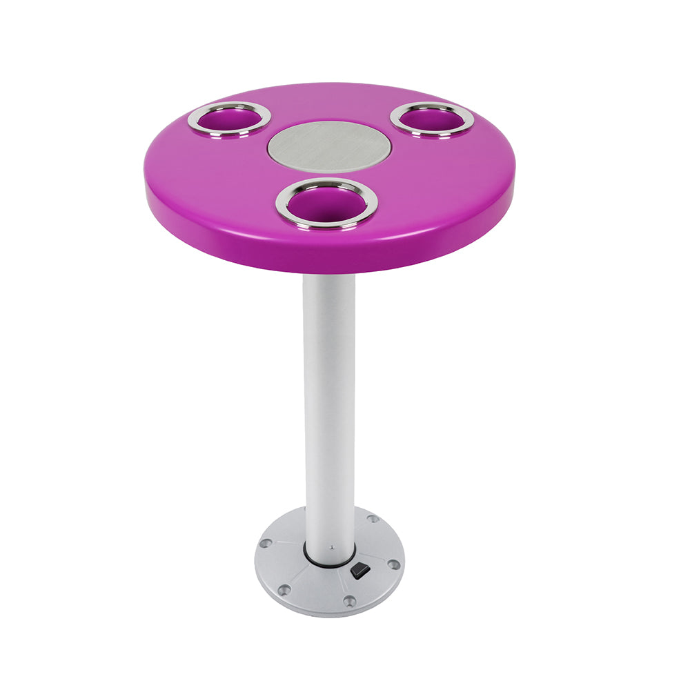 Magenta Pink Round Boat Table System | ITC Shop Now