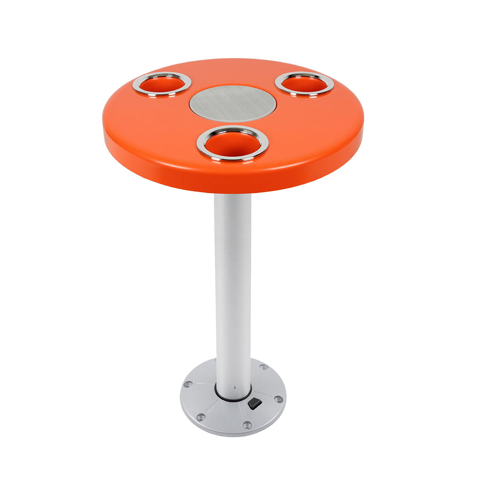 Orange Round Boat Table System | ITC Shop Now