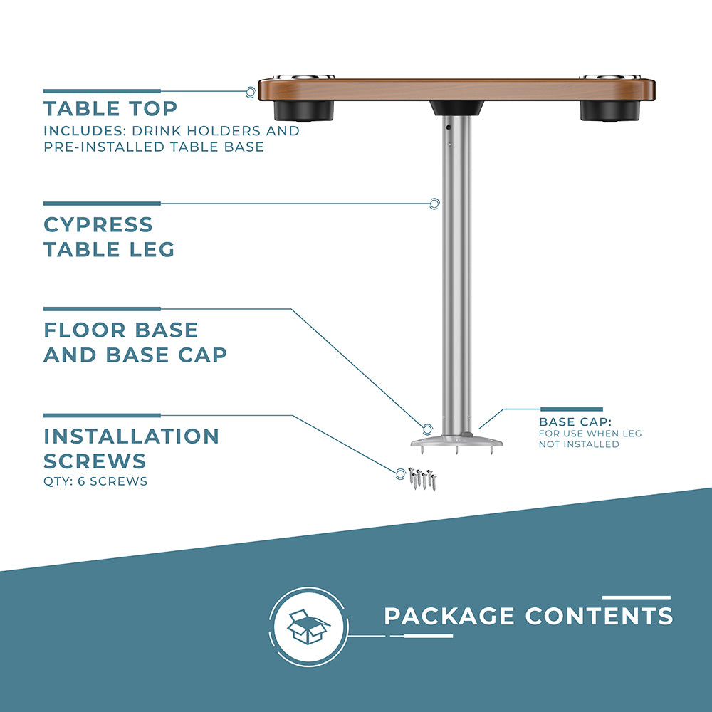 Non-lit Party Boat Table Systems