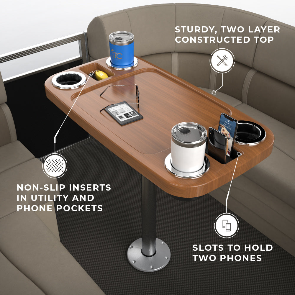 Non-lit Party Boat Table Systems