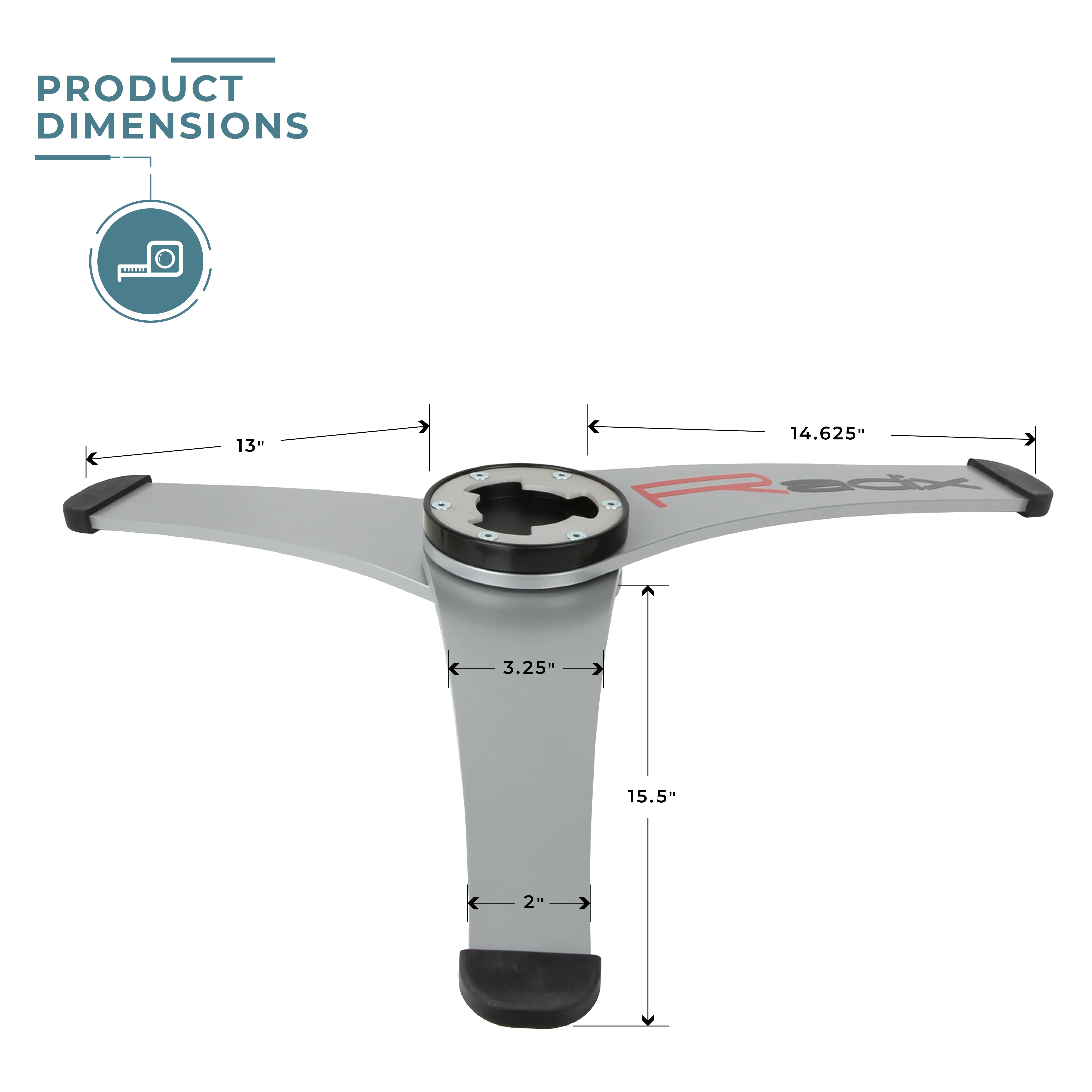 Radix Freestanding Table Base - for Sequoia III Table Leg