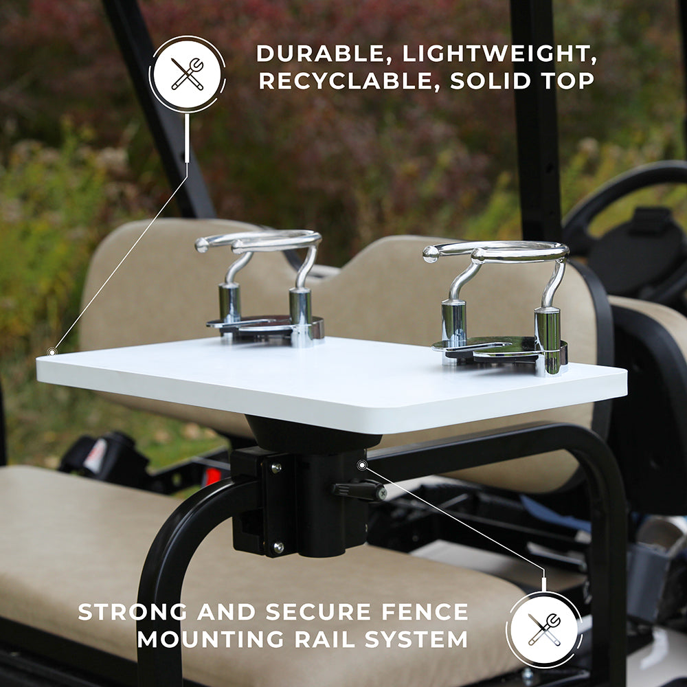 Golf Cart Rail Mount & Table System