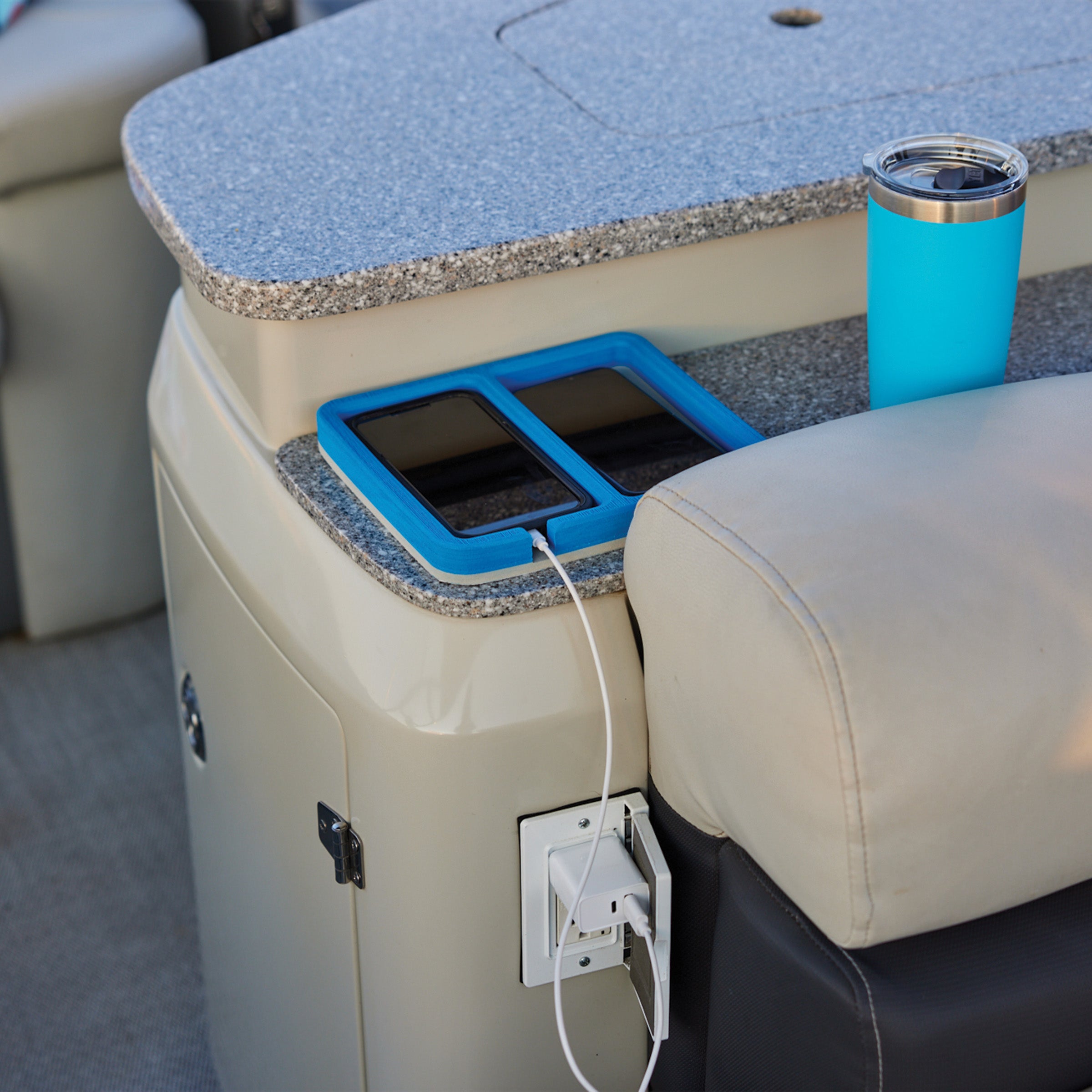 Waterproof Dash Accessory Tray for Boats, RVs & Cars