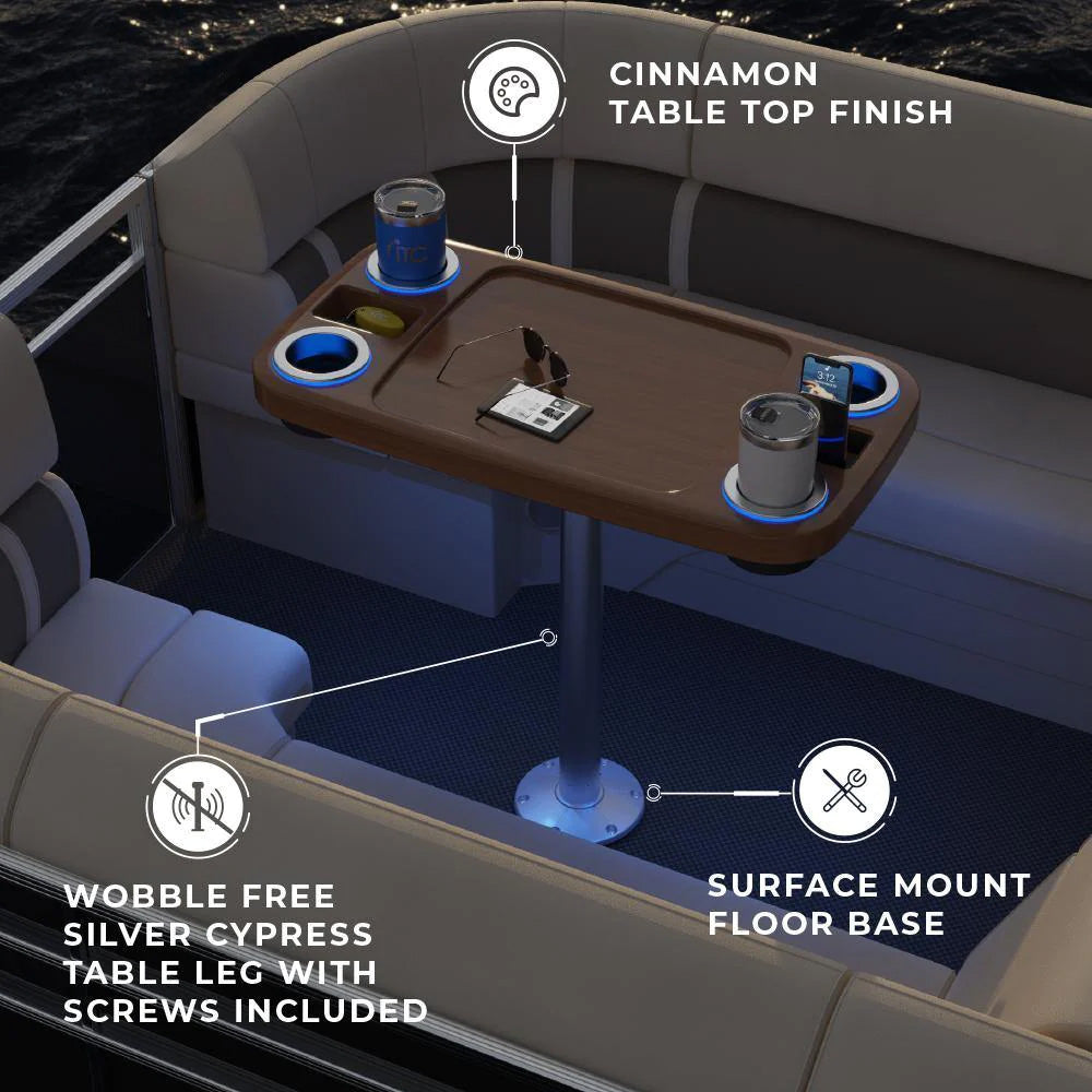 Cinnamon - Battery Powered LED Lit Party Boat Table Systems