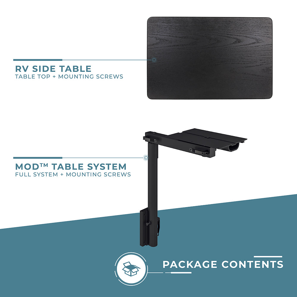 RV Side Table with MOD Leg System