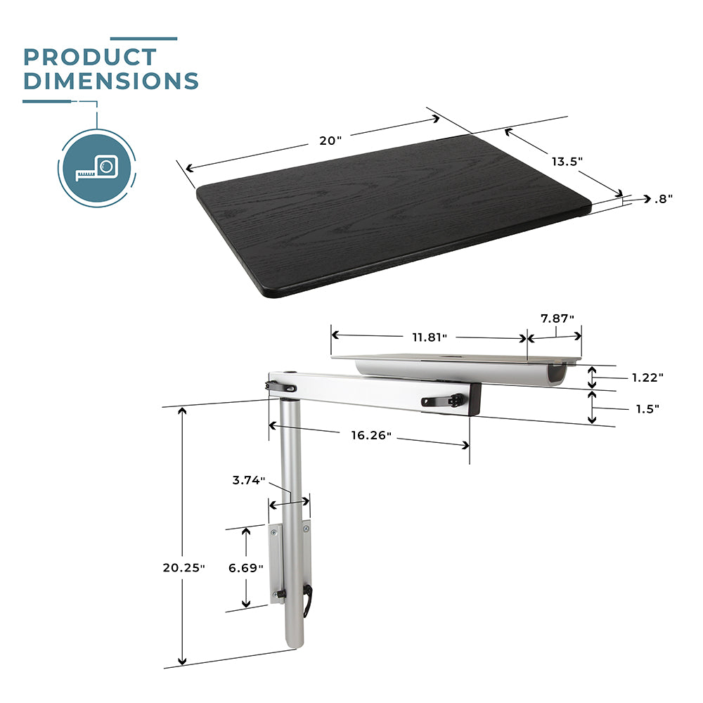 RV Side Table with MOD Leg System