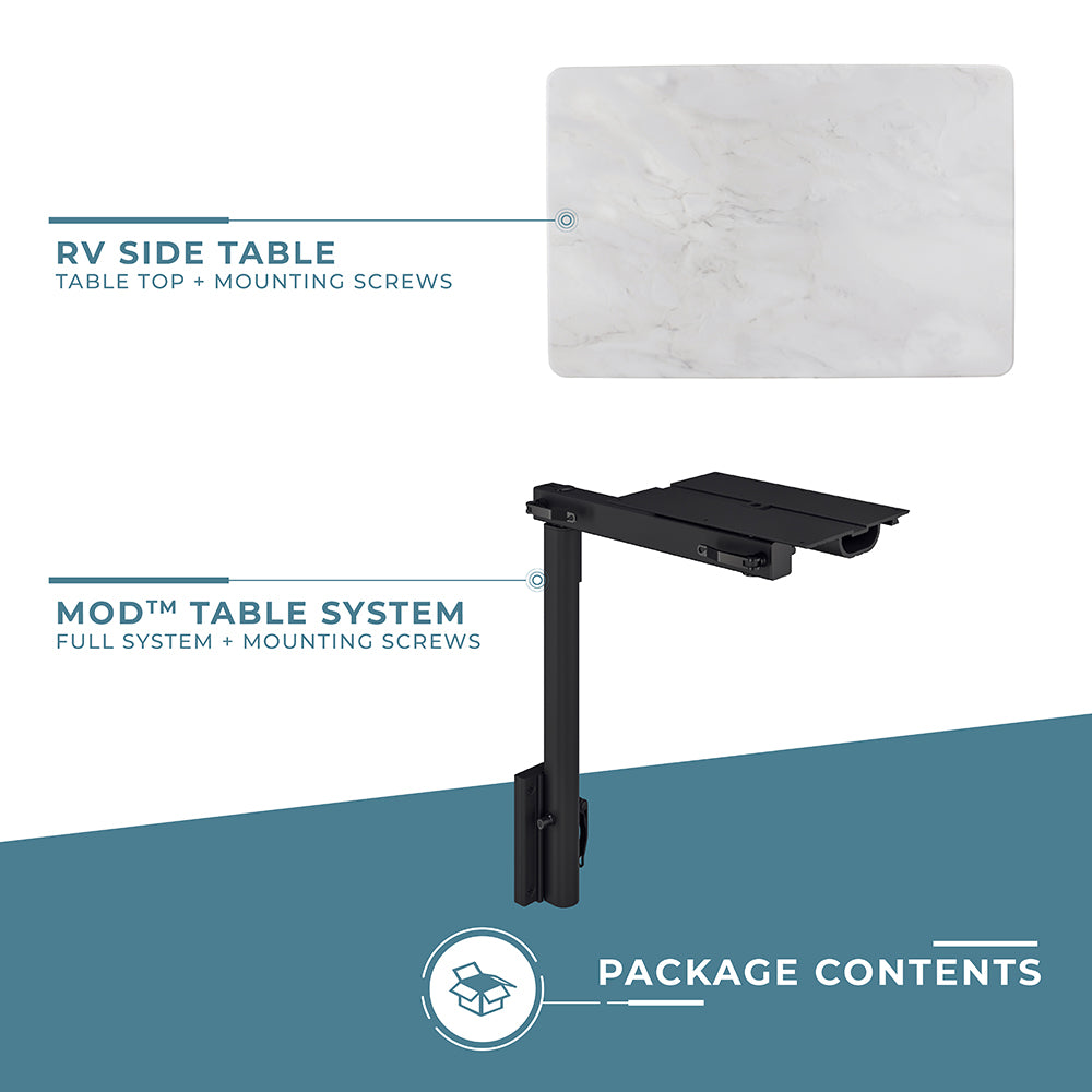 RV Side Table with MOD Leg System