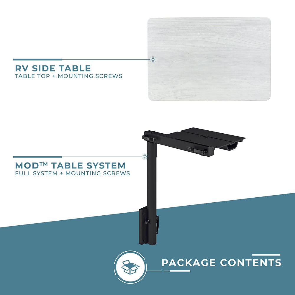 RV Side Table with MOD Leg System