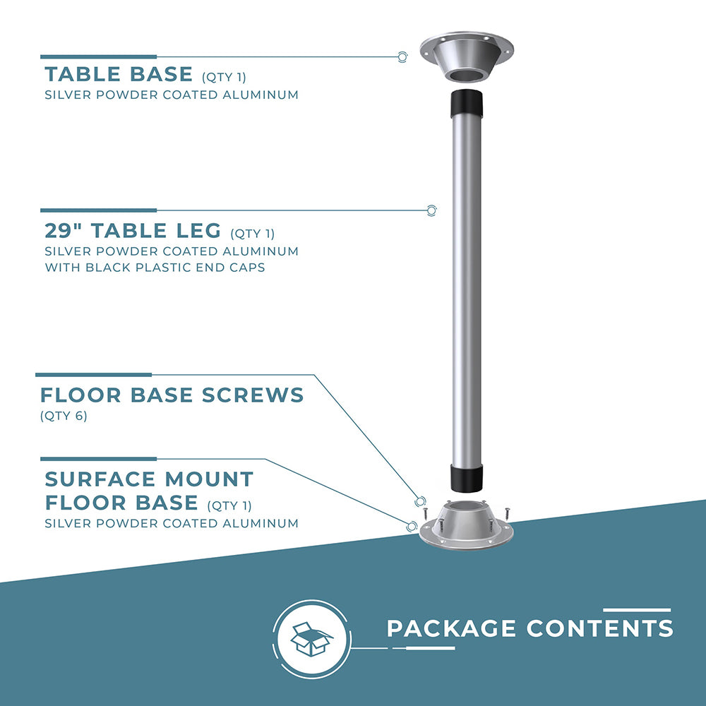 SurFit™ Table Leg Kit - Surface Mount - Single Pack