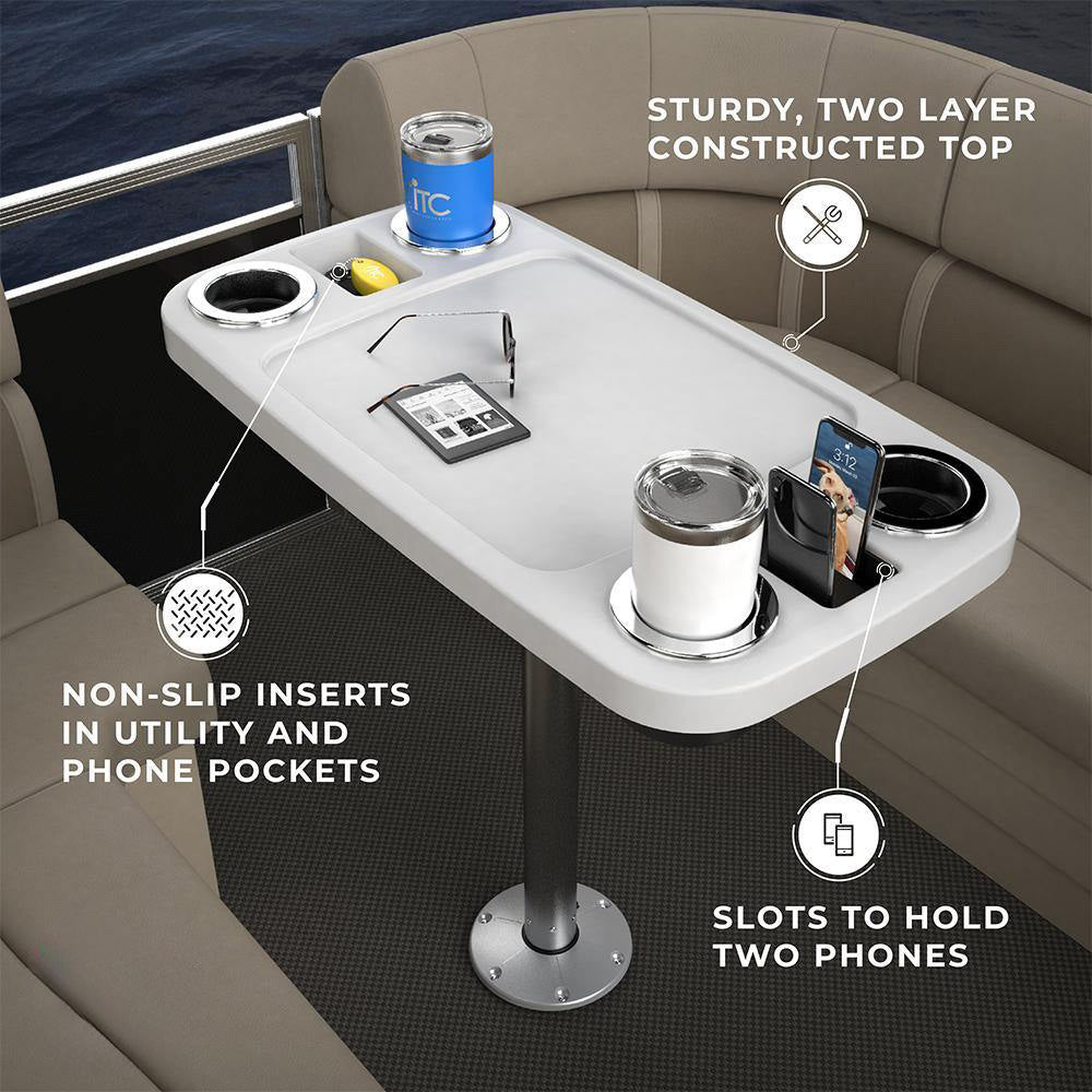 Non-lit Party Boat Table Systems