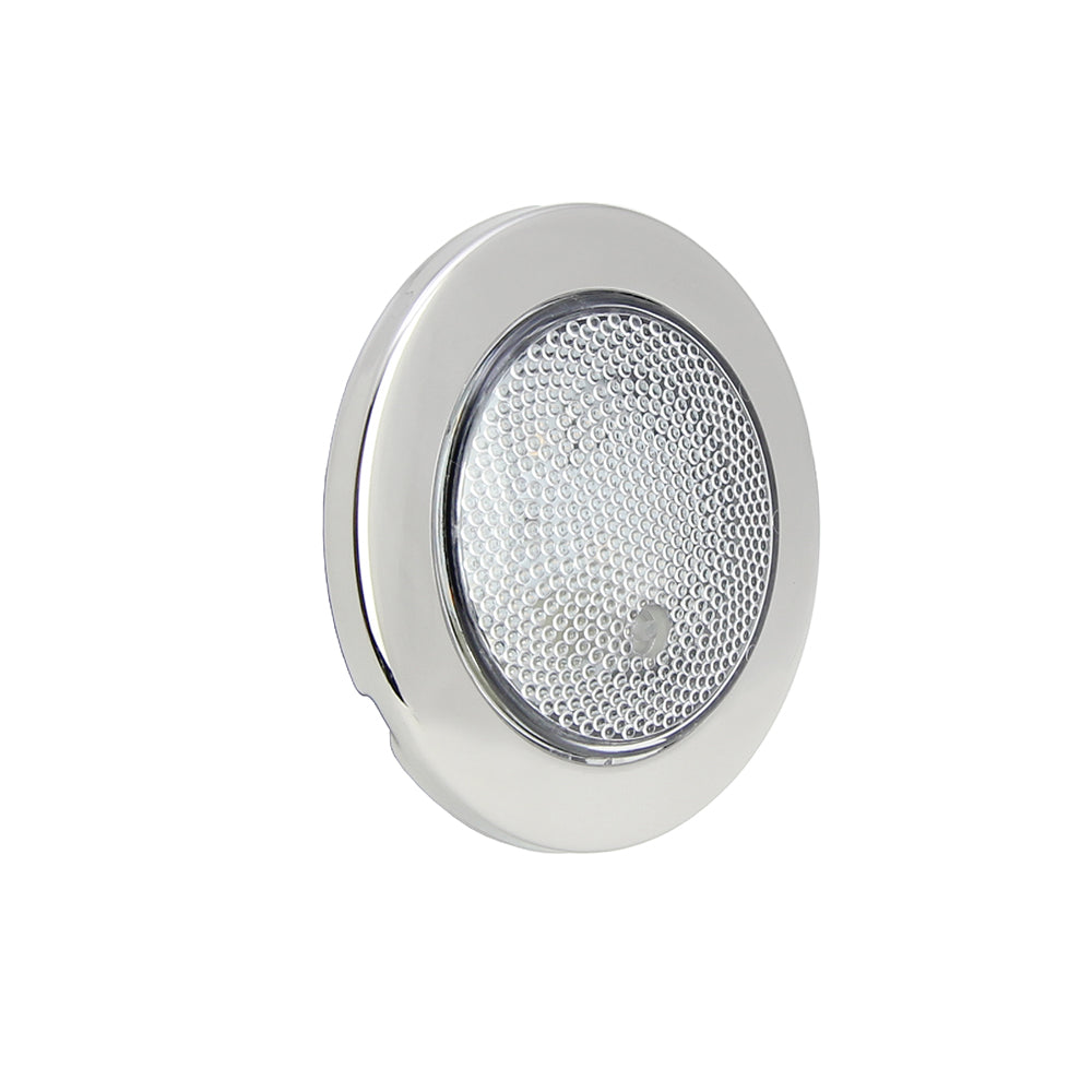 Boat & RV LED Push Lens Switch Courtesy Light Stainless Steel with White Light - 69331SS-3-3KE-SR | ITC SHOP NOW