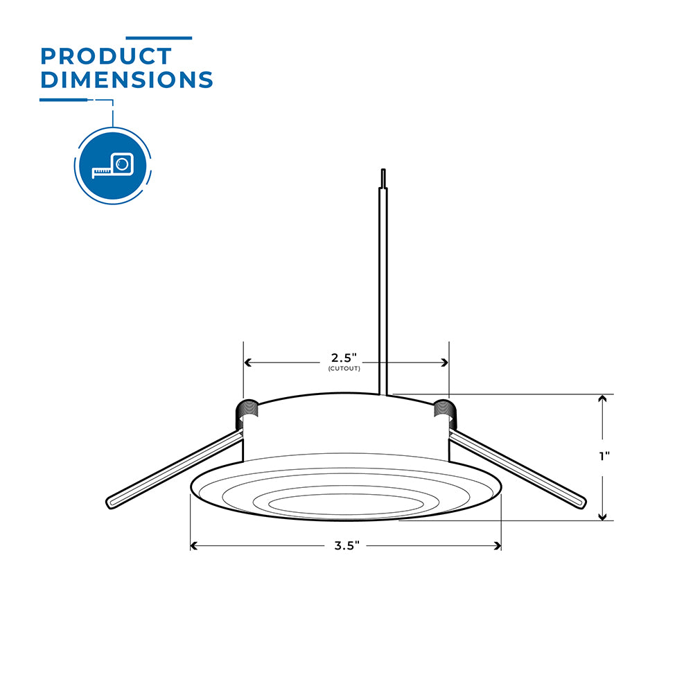 Decor Recessed LED RV Overhead Light - 69929-NI3.5K/F-SR | ITC SHOP NOW