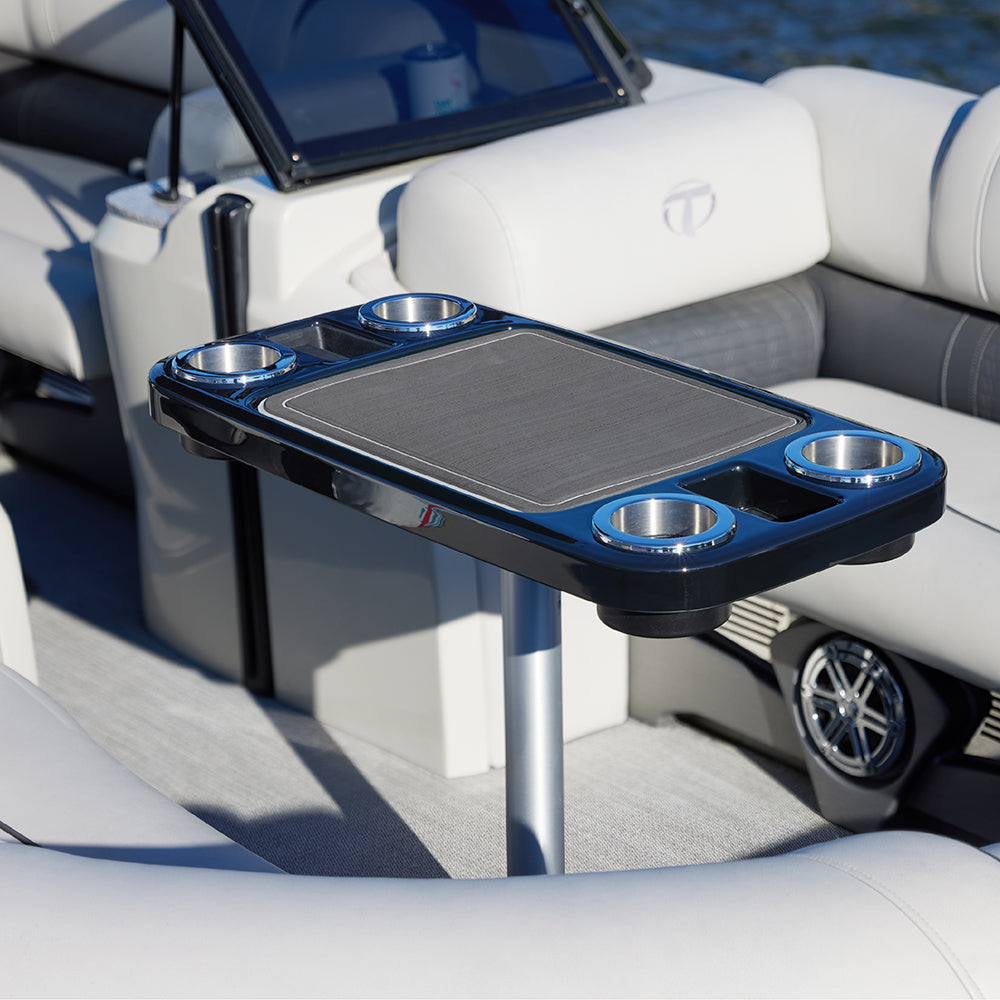 Glossy Black - Non-lit Party Boat Table Systems w/ Center Foam Mat | ITC Shop Now