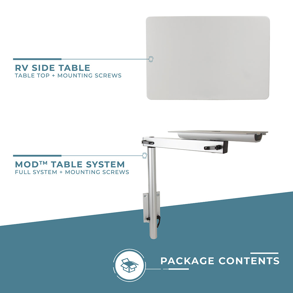 RV Side Table with MOD Leg System | ITC Shop Now