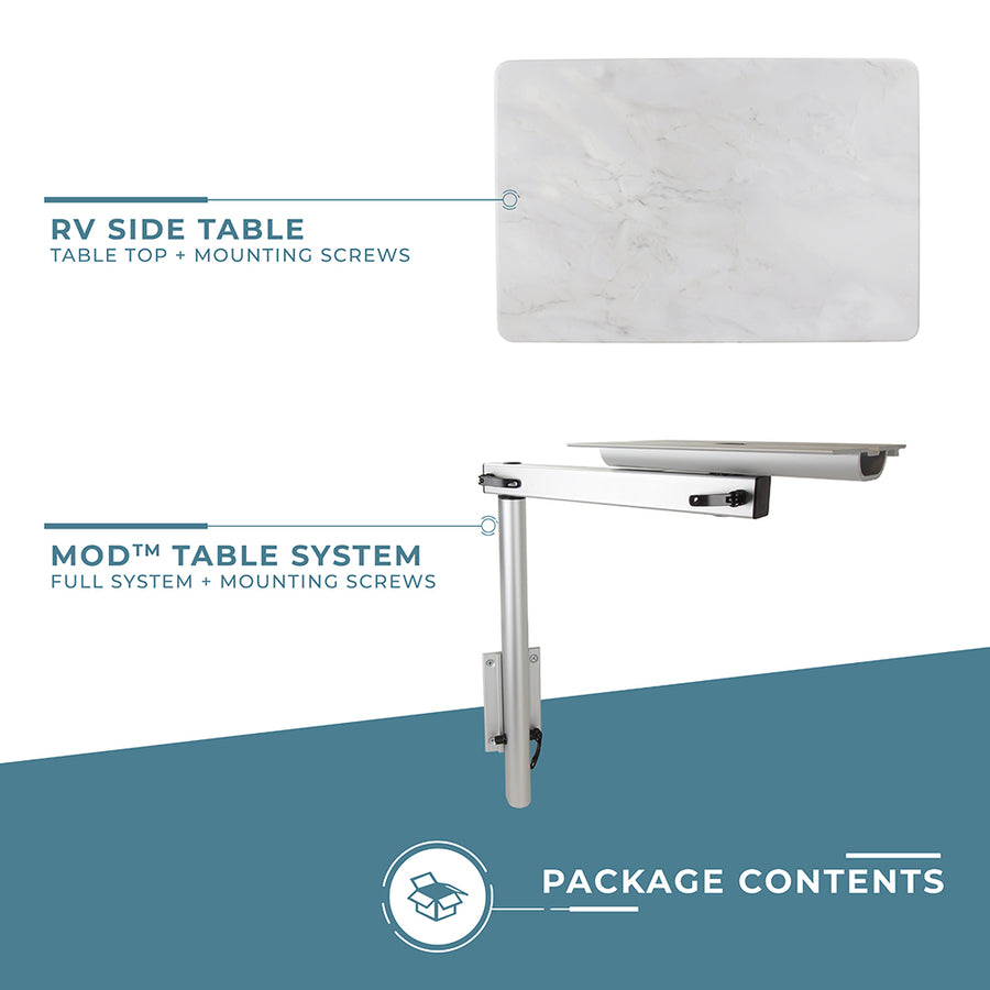 Mod Table System RV Side Table with MOD Leg System | ITC Shop Now