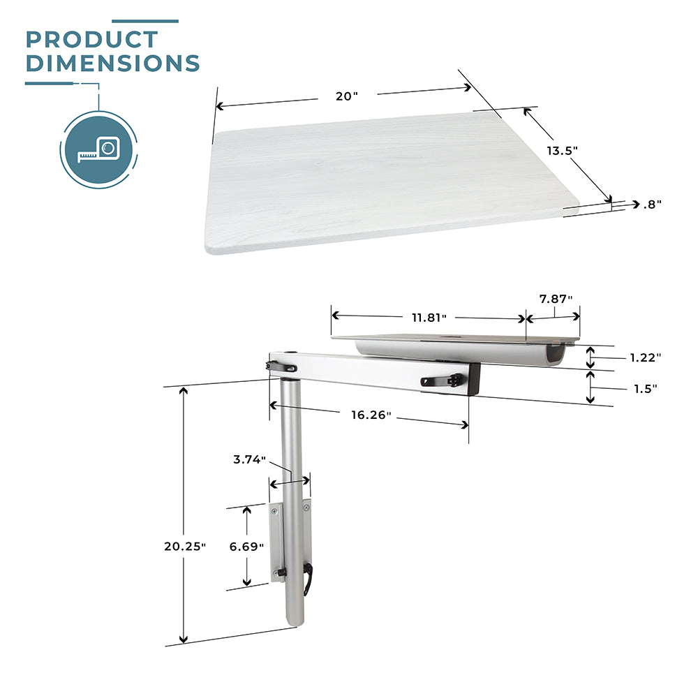 RV Side Table with MOD Leg System | ITC Shop Now