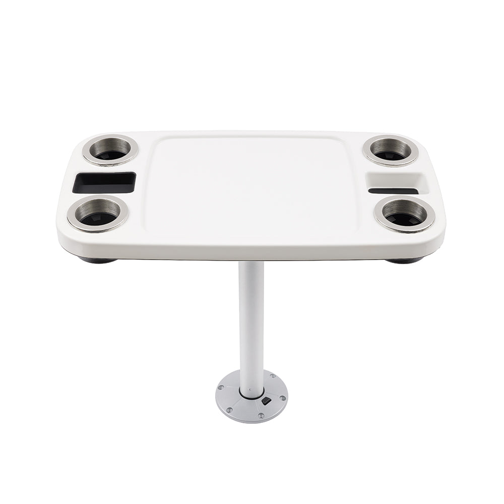 Glossy White - Non-lit Party Boat Table Systems